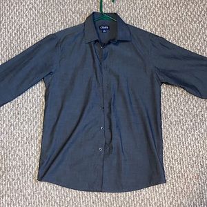 Boys 14-16 Grey Dress shirt button up